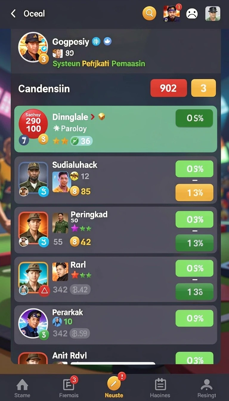 Beragam pilihan permainan menarik dalam aplikasi Download goldraja APK untuk Android.