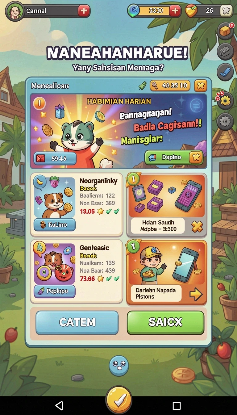 Beragam pilihan permainan menarik dalam aplikasi Download v07 APK Original untuk Android.