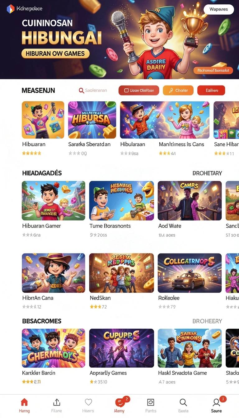 Beragam pilihan permainan menarik dalam aplikasi v988 APK Versi Terbaru untuk Android 2026.