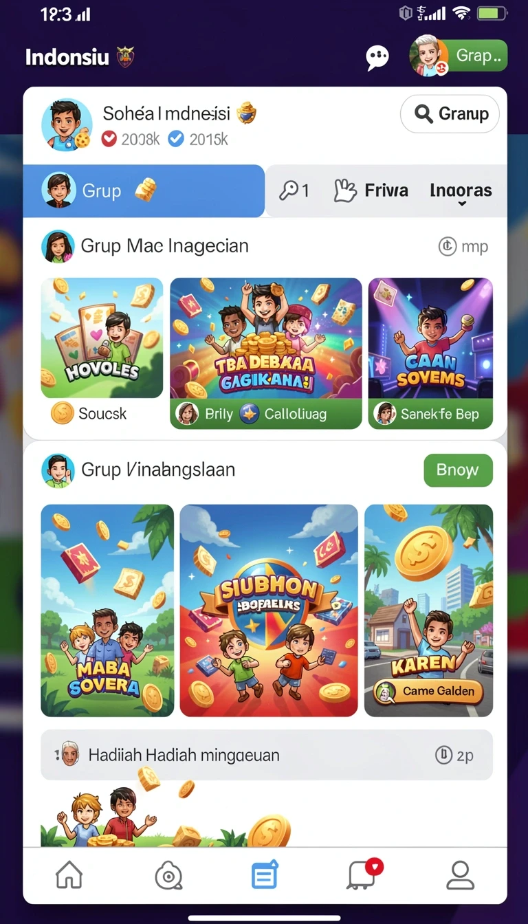 Beragam pilihan permainan menarik dalam aplikasi garuda365 APK Full Version untuk Android.