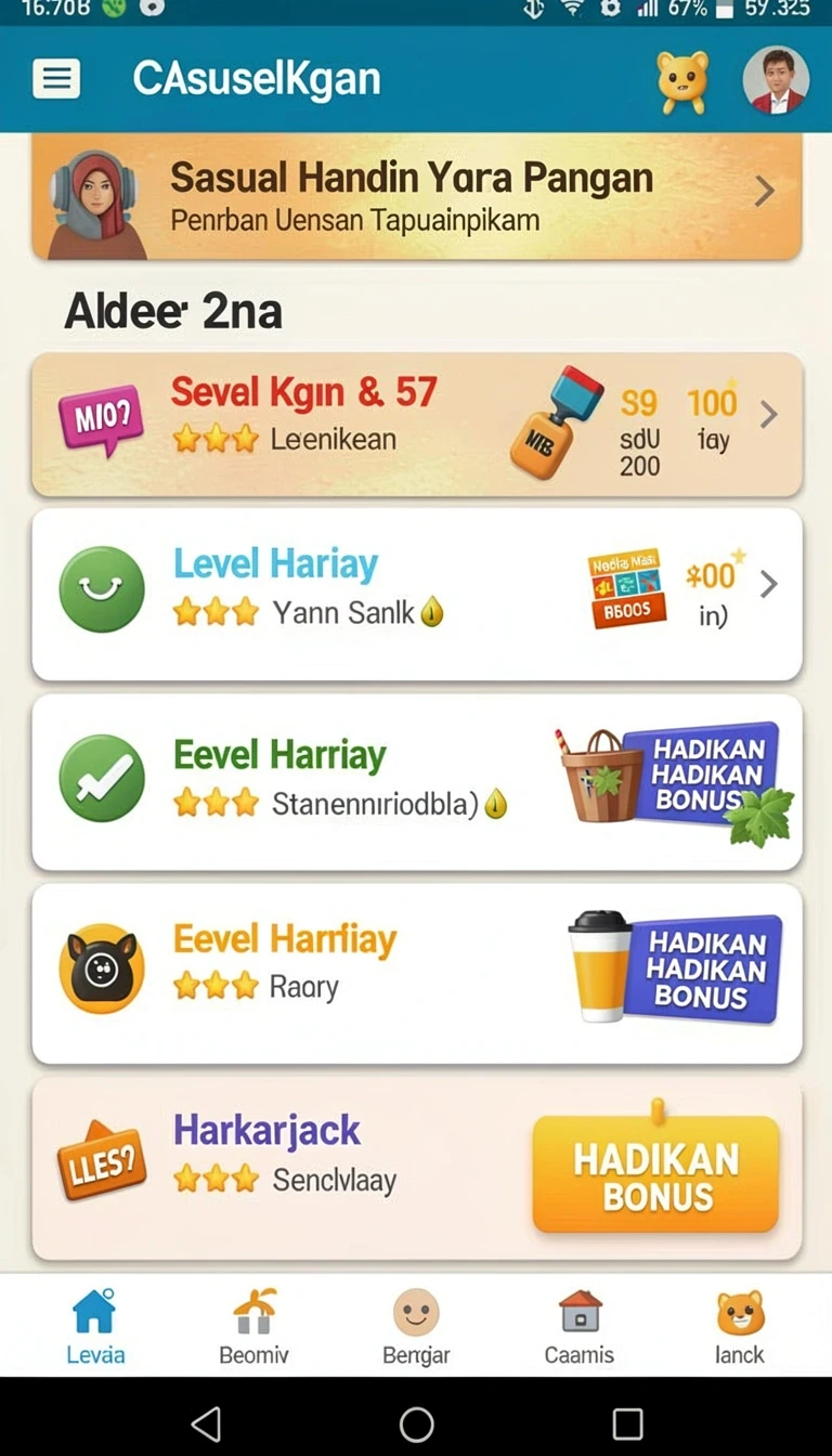 Beragam pilihan permainan menarik dalam aplikasi Review Aplikasi layar303 Versi Terbaru.